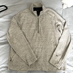 Men’s At Ease Q zip- Heather Grey. Original model